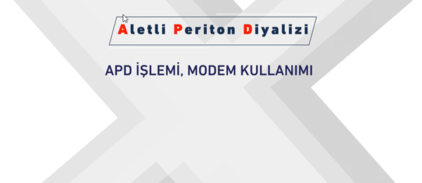 APD işlemi, uygulama prosedürü (modem ile)